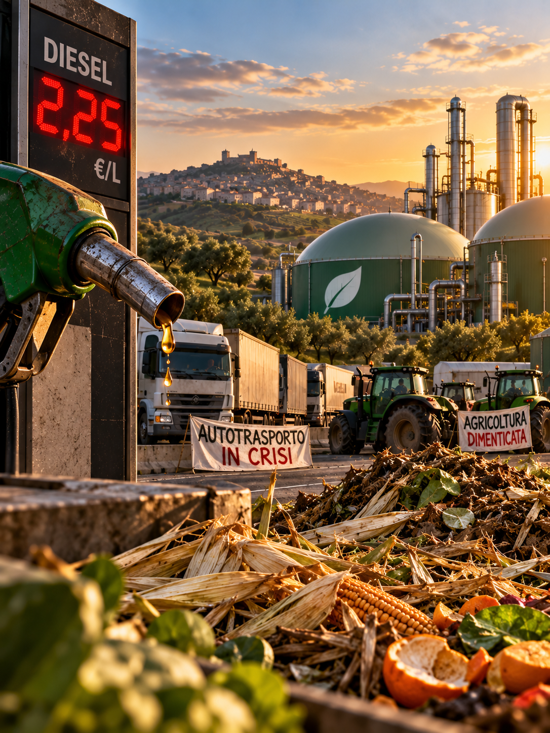 Impianto di biogas agricolo con digestore e sistema di upgrading a biometano