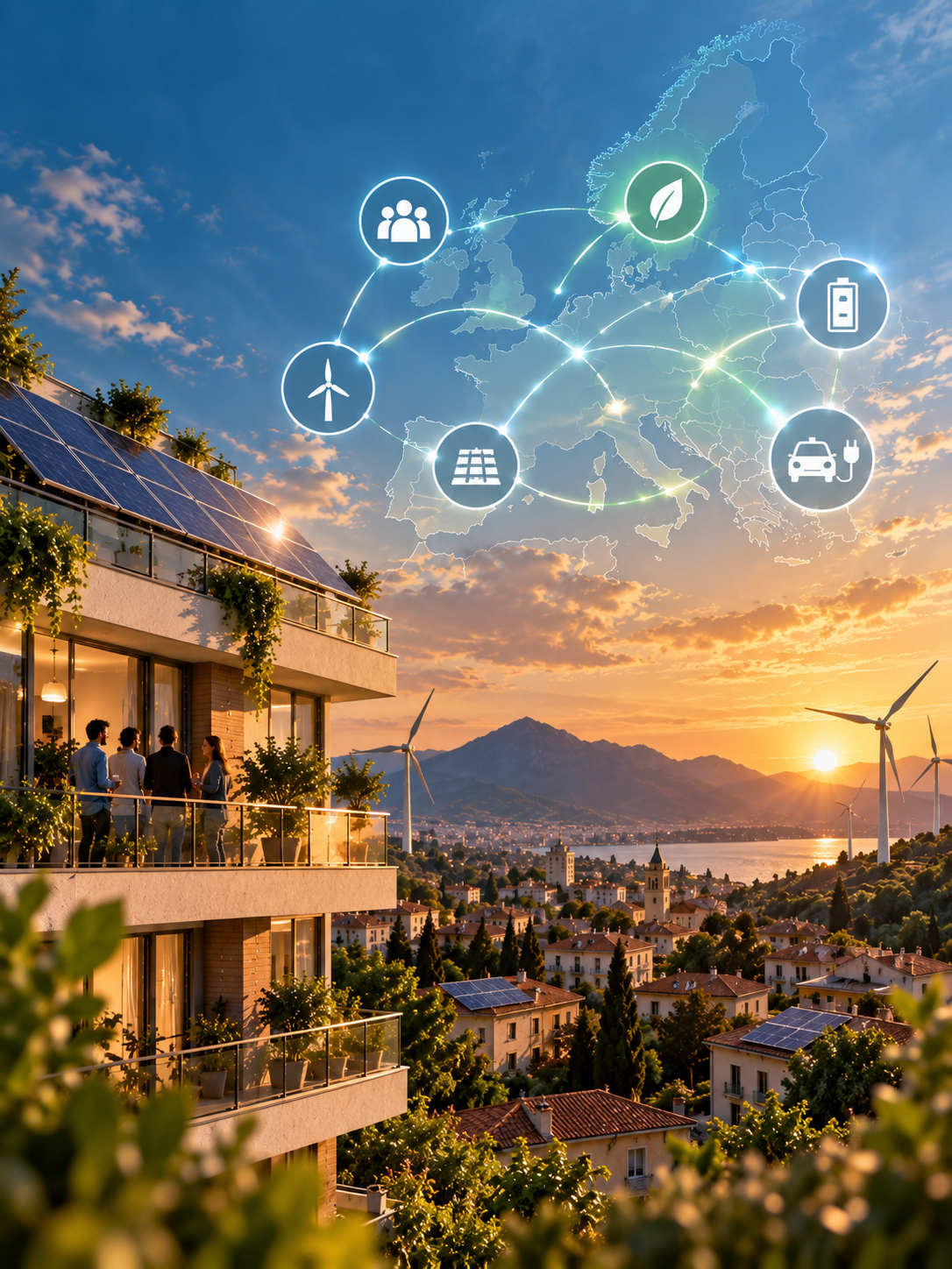 Impianti rinnovabili di una comunità energetica europea