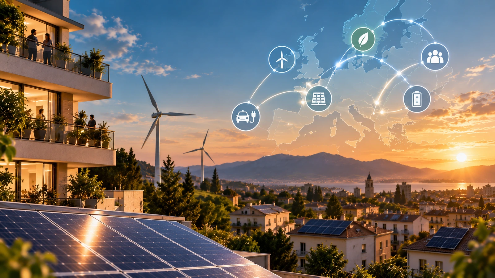 Rete di comunità energetiche coordinate digitalmente